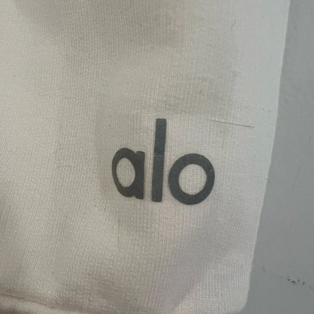 ALO Yoga Cream Lace-Up Sweatshirt  S  NWOT